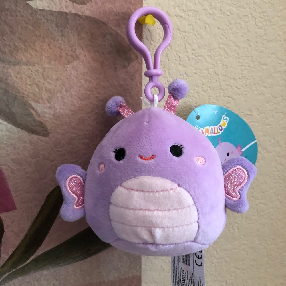 NWT Brenda Squishmallows 3” Clip